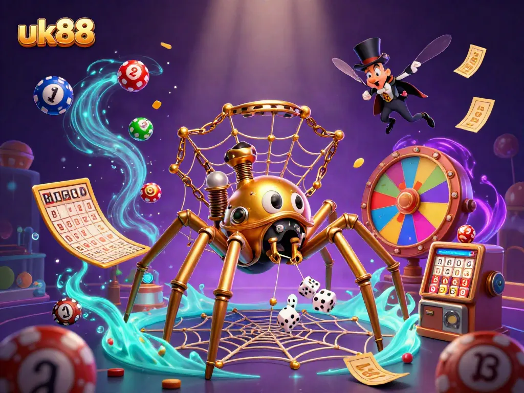Engage with the immersive uk88 steampunk-themed gambling scene featuring vibrant 3D game elements.