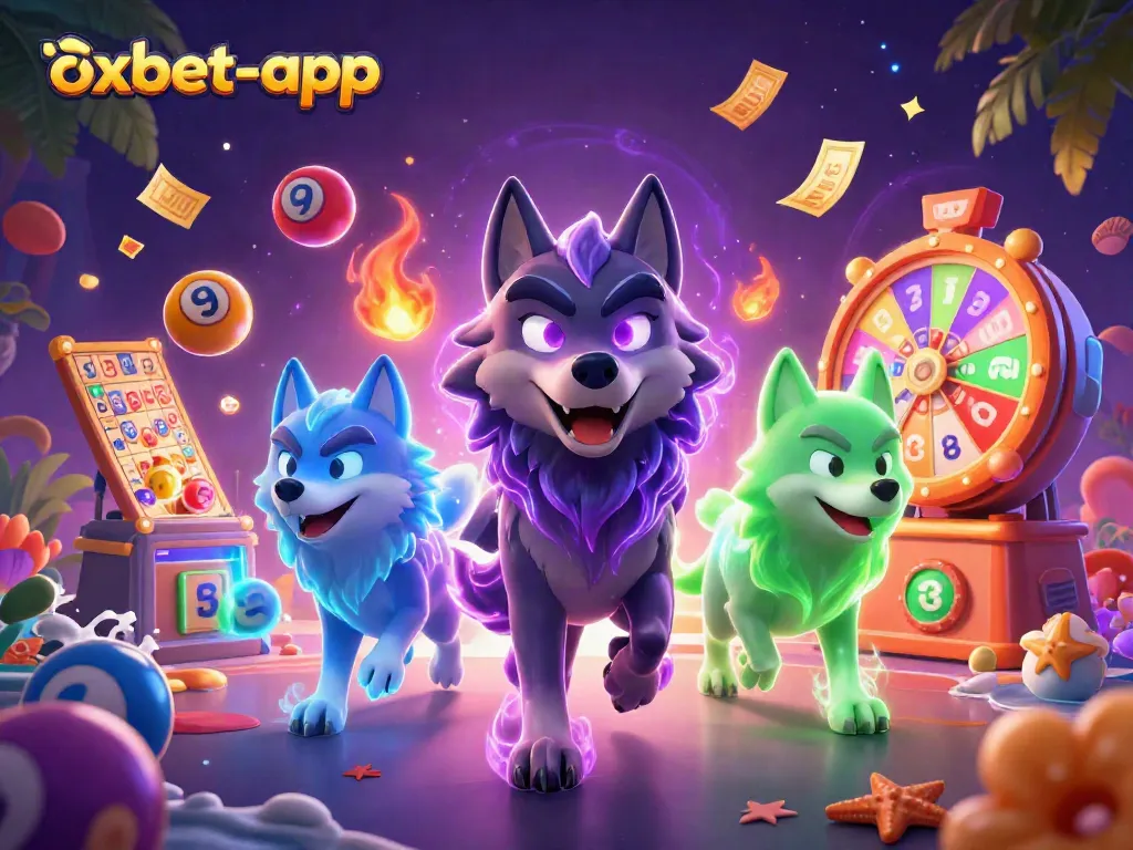 Experience exciting gameplay at oxbet-app with colorful lottery elements and dynamic characters.