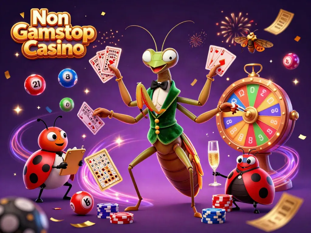 Experience the thrill at Non Gamstop Casino with dynamic scenes of gaming action and excitement.