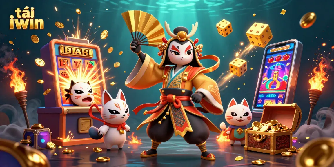 Play exciting games with tải iwin in this vibrant, action-packed casino scene.
